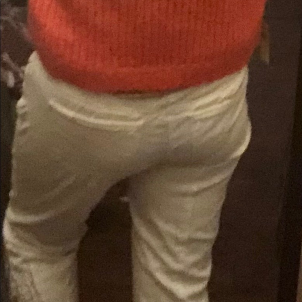 WHBM Silver Studded White Skimmer Pants - Picture 10 of 13